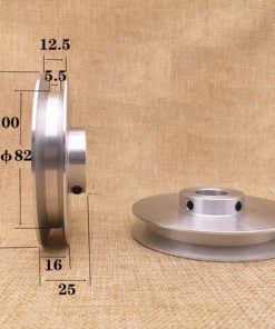 OD 100 mm Bore 15 mm V-Belt Pulley for A Section 1/2" V Rubber Belt