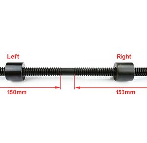 TR12 x 3 Thread length 300mm Left and Right Thread Trapezoidal Lead Sc