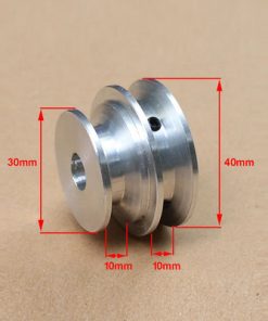 OD 40mm Bore 10mm V Groove 2 Step Pulley for O Section 3/8" V Rubber B