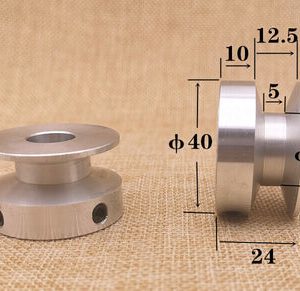 OD 40 mm Bore 10 mm V-Belt Pulley for A Section 1/2" V Rubber Belt