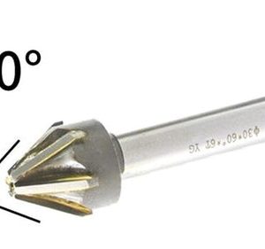 16mm (60 Degree) Shank 12mm Carbide Tip Chamfer Cutter