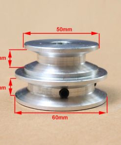 OD 60mm Bore 20mm V Groove 2 Step Pulley for O Section 3/8" V Rubber B