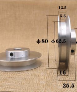 OD 80 mm Bore 18 mm V-Belt Pulley for A Section 1/2" V Rubber Belt