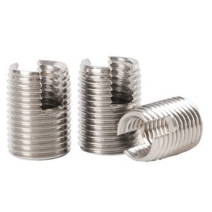 M12 x 1.75 x 22mm Stainless steel Slotted Self Tapping Threaded Insert