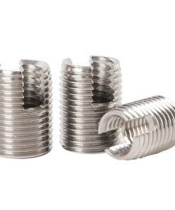 M8 x 1.25 x 15mm Stainless steel Slotted Self Tapping Threaded Inserts