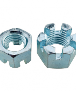 1/4" - 28 UNF 2 Pcs Steel Slotted Hex Castle Nuts