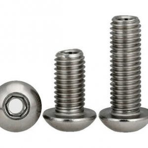 M4 x 0.7 x 8mm, Hole 2mm Button head hollow through hole screw bolt 10