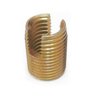 M4 x 0.7 x 8mm (M6.5 x 0.75) Brass 10 Pcs Slotted Self Tapping Threade