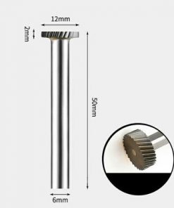 Tungsten Carbide Flat edge Rotary Burr 12 x 2mm