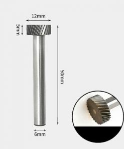 Tungsten Carbide Flat edge Rotary Burr 12 x 5mm