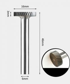 Tungsten Carbide Flat edge Rotary Burr 16 x 3mm