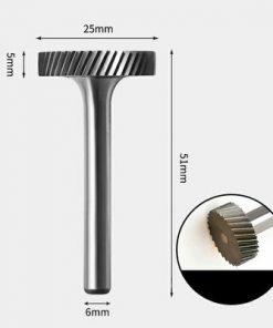 Tungsten Carbide Flat edge Rotary Burr 25 x 5mm