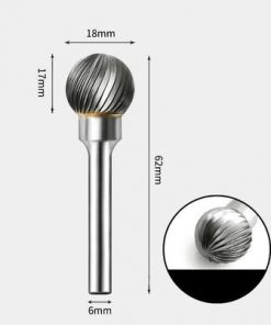 Tungsten Carbide Round ball shape Rotary Burr Single-cut 18 x 17mm
