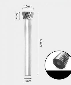 Tungsten Carbide Inverted cone Rotary Burr Single-cut 10 x 5mm