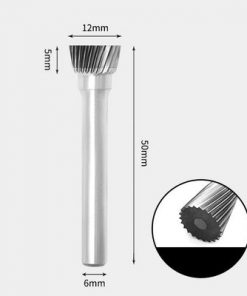Tungsten Carbide Inverted cone Rotary Burr Single-cut 12 x 5mm