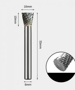Tungsten Carbide Inverted cone Rotary Burr Double-cut 10 x 10mm