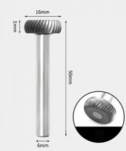 Tungsten Carbide Round edge Rotary Burr Single-cut 16 x 5mm