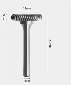Tungsten Carbide Round edge Rotary Burr Single-cut 25 x 5mm