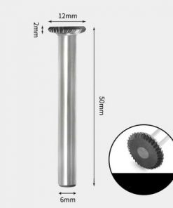 Tungsten Carbide 90 degree edge Rotary Burr Single-cut 12 x 2mm