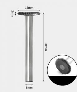 Tungsten Carbide 90 degree edge Rotary Burr Single-cut 16 x 2mm