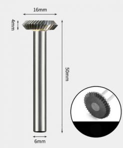 Tungsten Carbide 90 degree edge Rotary Burr Single-cut 16 x 4mm