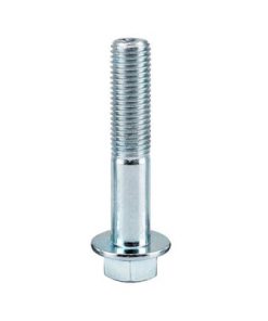 M8 x 1.25 x 40mm 5Pcs Partial Thread Grade 8.8 Zinc Plated Flanged Hex