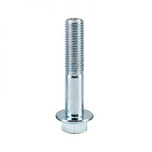M10 x 1.25 x 60mm 2Pcs Partial Thread Grade 8.8 Zinc Plated Flanged He