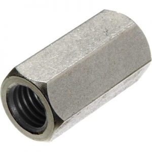 M10 x 1.5 x 80mm Right and Left hand Threaded Double Ended Hex Couplin