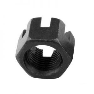 M10 x 1.25 Steel Locknut Slotted Hex Castle Nuts 10Pcs