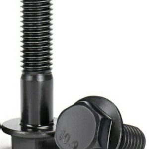 M10 x 1.25 x 70mm Flanged Hexagon Head Bolt 2Pcs