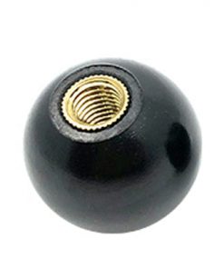 5 Pcs Black Bakelite Ball Handle Nut Knob Brass thread M16 x 2.0