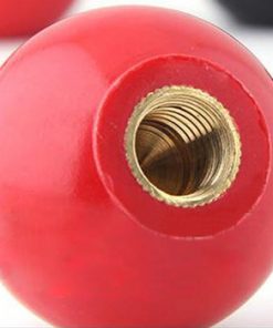 5 Pcs Red Bakelite Ball Handle Nut Knob Brass thread M6 x 1.0