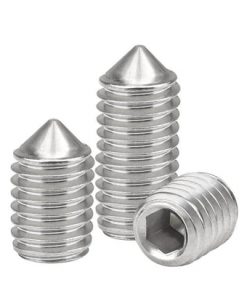 M8 x 1.25 x 8mm Cone Point Socket Set / Grub Screws Stainless Steel 20