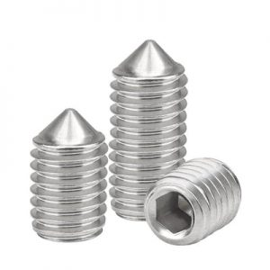 M4 x 0.7 x 8mm Cone Point Socket Set / Grub Screws Stainless Steel 20