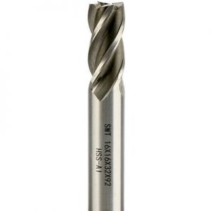 Cutting Diameter 4.5mm Overall Length 55mm 4 Flute HSS-AL End Mill Cut