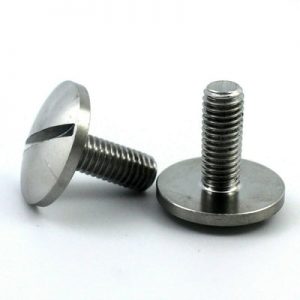 M5 x 0.8 x 12mm 5 Pcs Slotted Round Large Domed Head Screws