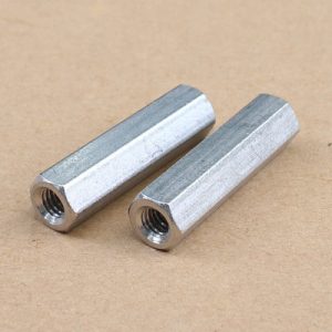 M10 x 1.5 x 60mm 1Pcs 304 Stainless Steel Extra Long Rod Hex Coupling